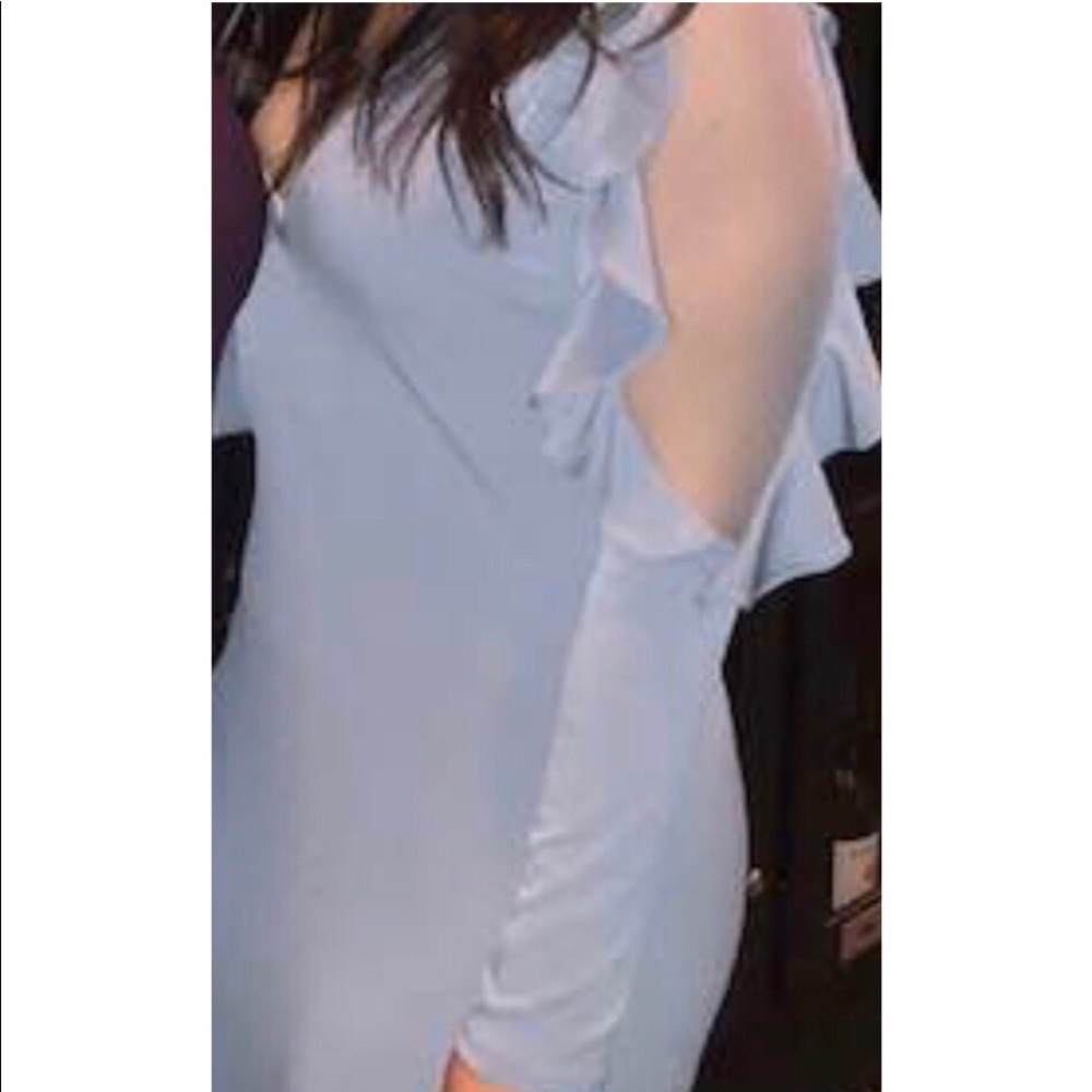 Light blue long sleeve dress